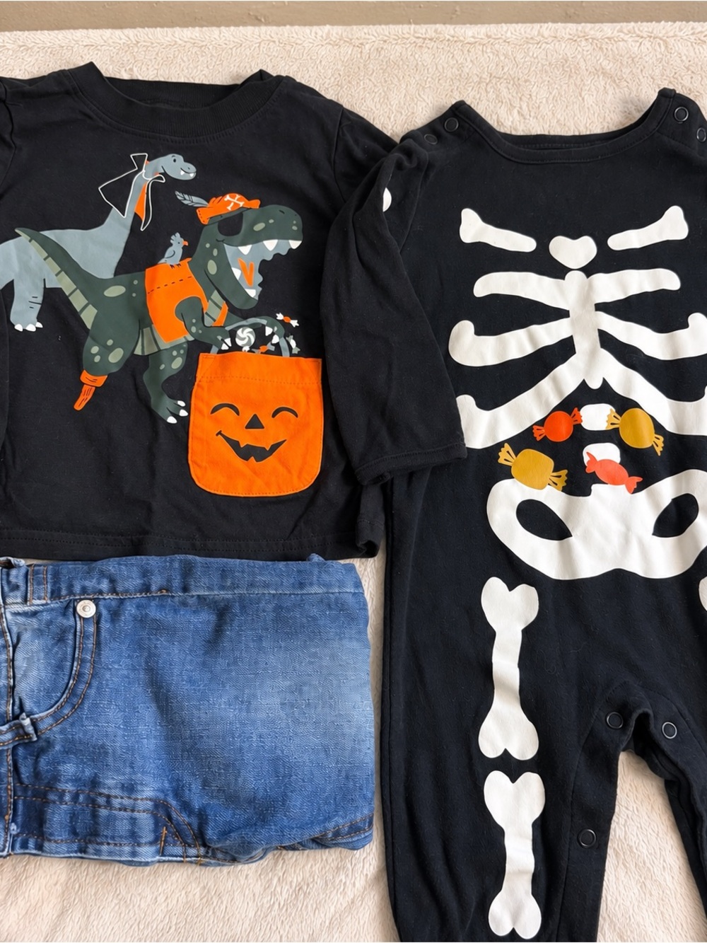 Baby Boy Halloween Outfit Bundle 9-12M | Carter’s + 7 For All Mankind